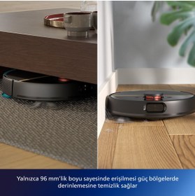 Resim Philips H Siyah Akıllı Robot Süpürge - 1 YIL EK GARANTİ HEDİYE 
