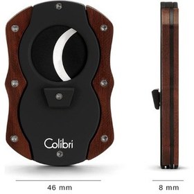 Resim Colibri Wood S-cut Dark Burl - Siyah Puro Makası Kesici 