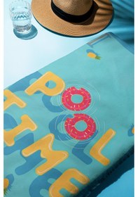 Resim Dijital Baskı Plaj Deniz Havlusu Pool Time Desenli Peştamal Hvl0173 Renkli 