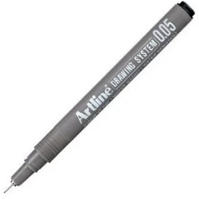 Resim Artline Drawing System 2305 Siyah Teknik Çizim Kalemi – 0,05 mm Uç, Tekli Paket, Hassas Detay Çizimleri İçin 