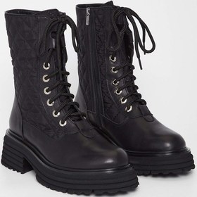 Resim Tamer Tanca Kadın Hakiki Deri Siyah Deri Casual Bot 33 52110 Bn Bot Sk23/24 Sıyah Dr Siyah 