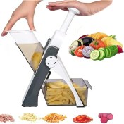 Resim Çok Amaçlı Basmalı Sebze Dilimleyici Doğrayıcı Mandolin Brava Spring Slicer Kitchenmate 5256 