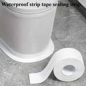 Resim 1.5m ve 3.2m Su Geçirmez ve Küf Dirençli PVC Şerit Bant - Mutfak, Banyo, Tuvalet ve Zemin Çatlakları için Esnek Yapışkan Sızdırmazlık Şeridi - Dayanıklı ve Kolay Uygulanabilir, Banyo Sızdırmazlık Bantı | Modern Sızdırmazlık Bantı | PVC Bant, Su Geçirmez Bant 