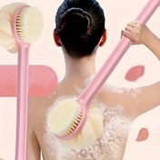 Resim 2025 Yeni Yumuşak Kıllı Sırt Temizleyici ile Soyulma Banyo Topu – Yetişkinler için Uzun Saplı Duş Fırçası, Nazik Vücut Temizliği ve Spa Hafif Bej Bakımı, Derin Sırt Temizliği ve Rahat Banyo Zamanı için Mükemmel 