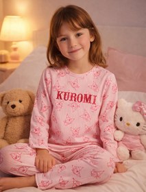 Resim Kuromi 6-9 Yaş Pijama Takımı - Pembe - Pembe / 9-10 Yaş 