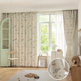 Resim 1 Adet Uzay, Roket Baskılı Perde, Karikatür Koyu Renkli Karartma Perdesi, 1 Panelli Pencere Perdesi, Çeşitli Oda Türleri İçin, 300/gsm 