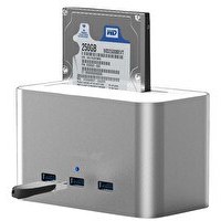 Resim Codegen CDG-DOC-303 Alüminyum USB 3.0 3.5" - 2.5" HDD SATA 3 Port USB Hub Dock İstasyonu 