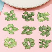 Resim 100 adet Mini Akrilik Yaprak Boncuk, Çeşitli Stiller, Rahat, Yaprak Şekilli, DIY Takı Yapımı, El Yapımı Aksesuarlar ve El Sanatları Malzemeleri için 