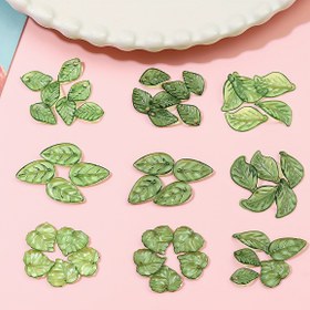 Resim 100 adet Mini Akrilik Yaprak Boncuk, Çeşitli Stiller, Rahat, Yaprak Şekilli, DIY Takı Yapımı, El Yapımı Aksesuarlar ve El Sanatları Malzemeleri için 