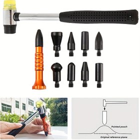 Resim Araba Çarpışma Depresyon Deliği Şekillendirme Percussion Kalem Tamir Aracı - Ayarlanabilir Saplı, Çeşitli Uç Boyutları ile Çizikler ve Eksiklikler için, Otomotiv Tamir Aracı | Ayarlanabilir Saplı Aracı | Dayanıklı İnşaat, Araba Tamir Araçları 