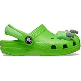 Resim Crocs Classic I Am Dinosaur Clog T Çocuk Yeşil Terlik Yeşil 
