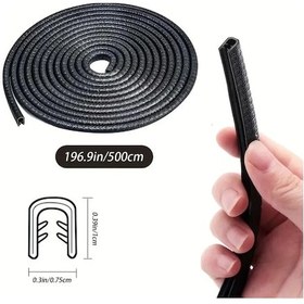 Resim 5 Metrelik Araba Kapı Kenar Koruma Şeridi Rulosu Lisinya 