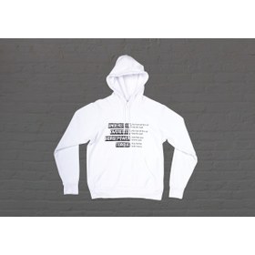 Resim Veglobe Araba Terimleri Baskılı Hoodie 