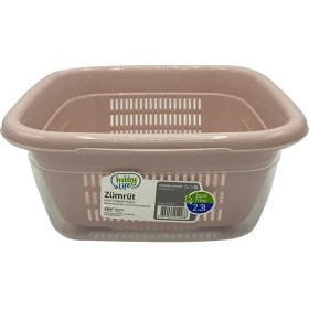 Resim Hobby Life Karenda Hobby Life 2,3lt Kare Süzgeçli Badya 