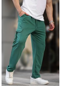 Resim Yeşil Beli Ayarlanabilir Kargo Cep Basic Eşofman Altı 6552 Yeşil 