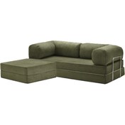 Resim MiniWood Legom Köşe Koltuk Takımı Sünger Yataklı Kanepe Dinlenme Koltuğu 