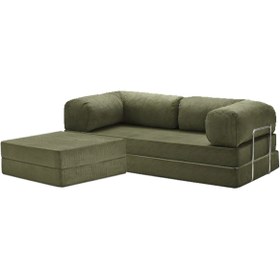 Resim MiniWood Legom Köşe Koltuk Takımı Sünger Yataklı Kanepe Dinlenme Koltuğu 