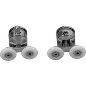 Resim Duşakabin Tekerleği Metal Gövdeli Krom 2 Li Set Teker Çapı 24 Mm 