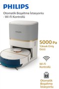 Resim Philips Homerun 7000 Serisi Aqua Istasyonlu Robot Süpürge Beyaz - 5000pa Premium Performans 