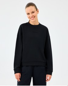 Resim Skechers W Essential Crewneck Sweatshirt Kadın Siyah Sweatshirt S2610011-3817 Siyah 