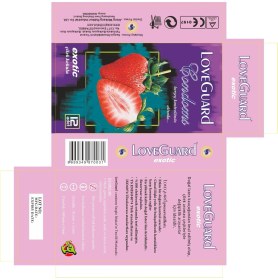 Resim Love Guard Exotic ( Çilek Kokulu) Prezervatif 