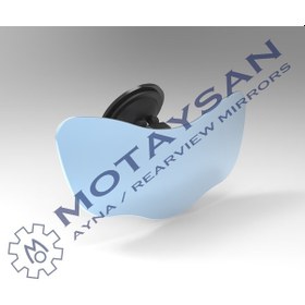 Resim İç Dikiz Aynası Universal Kilitli Vantuzlu R450 Kiva Zümrüt-6 Kör Nokta 7 x 19 Cm 1.510.040 