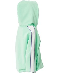 Resim İrem Kız Çocuk Wonderless Yazı Desenli Kolları Şeritli Kapüşonlu Yeşil Sweatshirt 