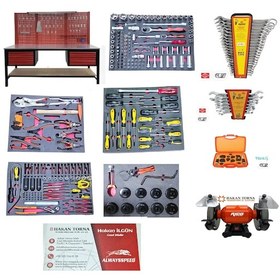 Resim Rico 296 Parça Dolu Takım Tezgahı 2 Metre 6 Çekmeceli 