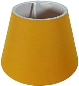 Resim Bohhem Abajur Başlığı Hazır Şapka Sarı Kumaş Sarı 