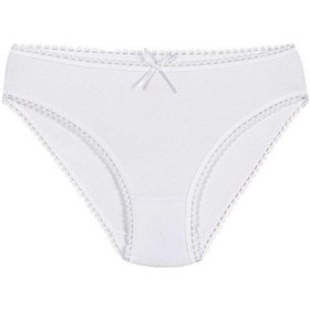 Resim 6 Adet Yıldız Bayan Modal Dantelli Bikini Külot Beyaz 3900 Beyaz 