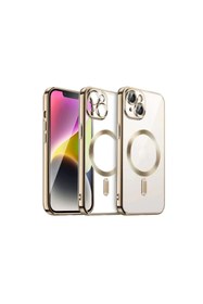 Resim artlab Art İphone 13 Kılıf Kross Magneticsafe Kapak - Gold Lab 