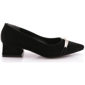 Resim Dgn Pm539-k17 Kadın Topuklu Ayakkabi Siyah İpek 