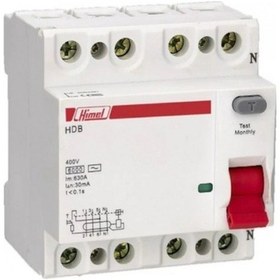 Resim Himel Hdb3vr4100sc 4x100a 30ma Kaçak Akım Rölesi 