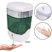 Resim 700 Ml Duvara Monte Otomatik Sıvı Sabunluk Mutfak Banyo Için Dokunmatik Ücretsiz Losyon Pompası Fotoselli Ir Sensörü 