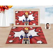 Resim Kişiye Özel Kral Karikatürlü 1000 Parça Profesyonel Puzzle-1 Diğer
