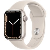 Resim Apple Watch 7 seri GPS 41 mm Akıllı Saat Starlight - Gri 