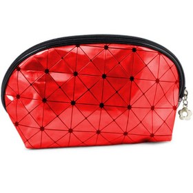 Resim Nascita Eleganza Renkli Makyaj Çantası - Kırmızı 