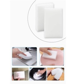 Resim TAHOME Sihirli Sünger Magic Sponge 2 Adet | Inatçı Lekeler Için 