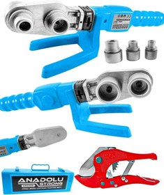 Resim Anadolu Strong Anadolustrong Ans1026 Pprc 600 Watt Boru Kaynak Mini Makina Seti Plastik Boru Kaynak Makinesi 