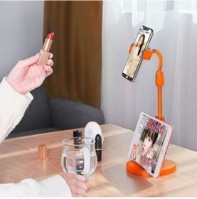 Resim By Nevser Masa Üstü Tablet Ve Telefon Tutucu Plastik Aparat Turuncu Telefon Standı B 