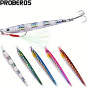 Resim 1PC Deniz Balıkçılığı Luminous Luya Bionic Yem - 5 Renk, Artı saç tokası Demir Levha - Başarılı Balıkçılık için Ekipman! 