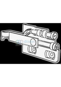 Resim Hafele Üst Modül Askı Seti Metal Kap. Scarpi 4 
