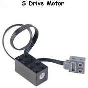 Resim 2 adet MOC Yapı Blokları S-Drive Motor, Düşük Hız, Tork Desteği, İleri/Arka Fonksiyon, ABS Malzeme - Siyah, 2 MOC ile Uyumlu, Yüksek Kaliteli, Yapı Bloğu 