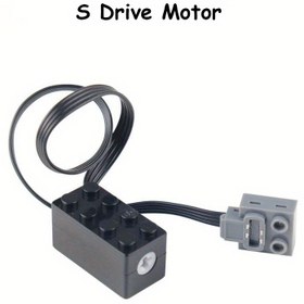Resim 2 adet MOC Yapı Blokları S-Drive Motor, Düşük Hız, Tork Desteği, İleri/Arka Fonksiyon, ABS Malzeme - Siyah, 2 MOC ile Uyumlu, Yüksek Kaliteli, Yapı Bloğu 