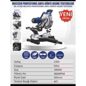 Resim Ibeltech Raylı Gönye Kesme Testeresi IBL-GT305 