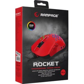 Resim Smx-R66 Rocket RGB Kırmızı Mouse 