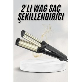 Resim Çok Renkli Su Dalga Maşası, Tüm Saç Tiplerine Uygun, Şık ve Kullanışlı 