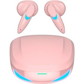 Resim TG-G10 RGB Işıklı Çift Mikrofonlu 3 Modlu 5.2 Yeni Nesil Pembe Bluetooth Kulaklık 