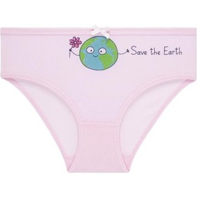 Resim Biyokids Kız Çocuk Gezegenler Baskılı 5li Paket Külot Slip Çok Renkli 