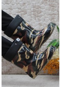 Resim Fort 7061 Haki Kamuflaj İçi Peluşlu Su Geçirmez Erkek Çocuk Kar Yağmur Çizmesi 001 